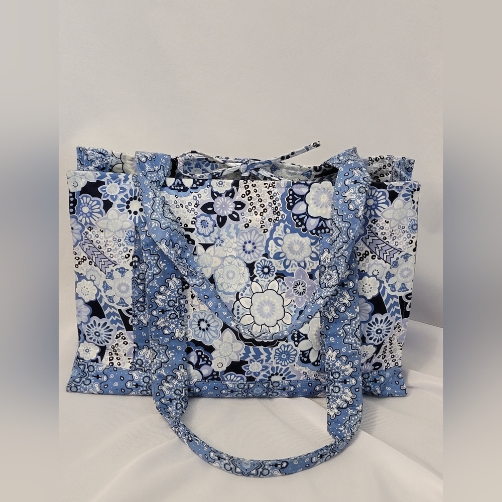 Talbots Paisley Blue and White Tote